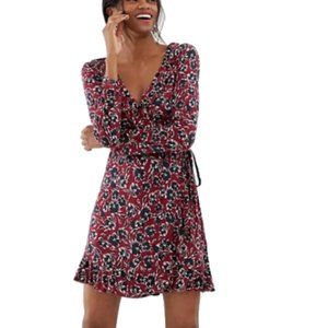 NWT French Connection Frilly Wrap Dress Size 12